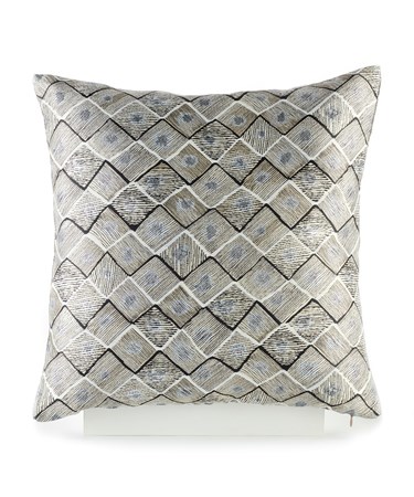 Square Pillow - Metallic Grey