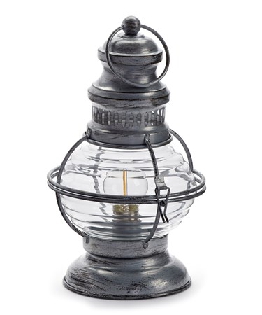 Antique Silver LED Lantern