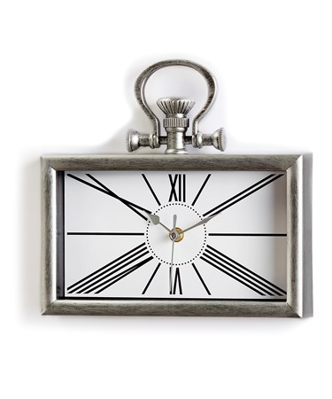 Pocket Watch Design Wall Clock - Antique Silver