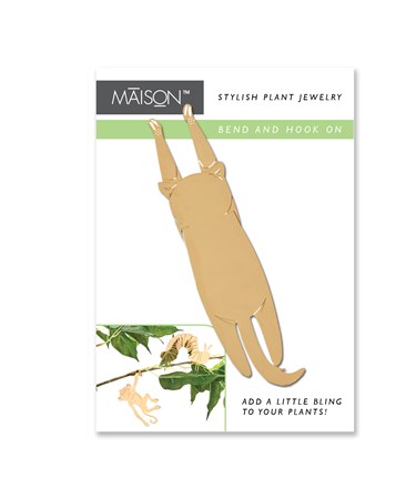 Bijou plante chat acier inox.(8)