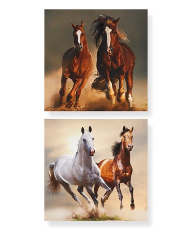 Galloping Horse Wall Prints, Set of 2