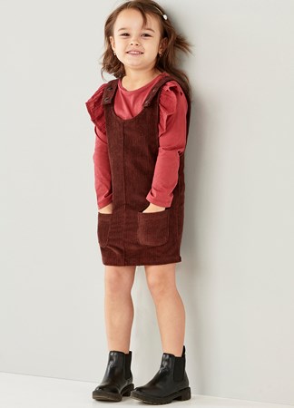 Toddler Overall Skirt Corduroy, 3 Asst.