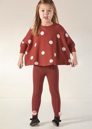 Toddler Viscose Blend Polka Dot Poncho Sweater, 2 Asst.