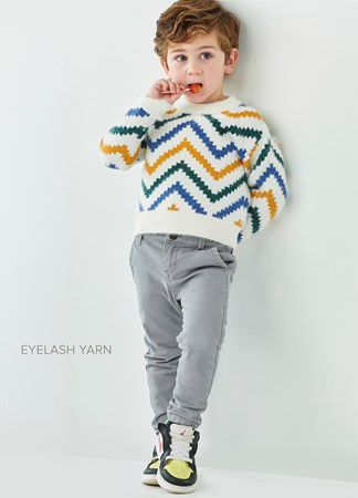 Toddler Zig Zag Popover in Luxe Yarn
