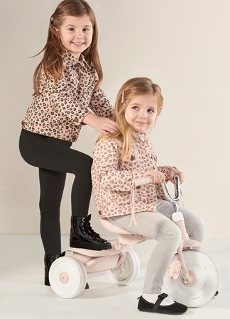 Toddler Pink Leopard Jean Jacket