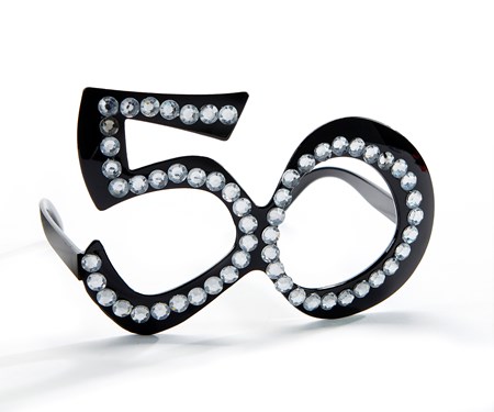 50th Birthday Novelty Glasses