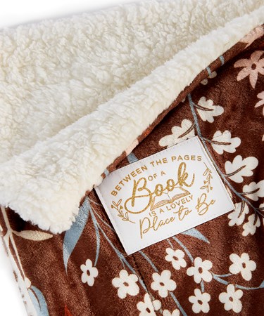 Sherpa Lined Reading Blanket