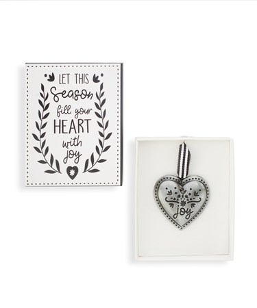 Pewter Heart Ornament w/ Gift Box