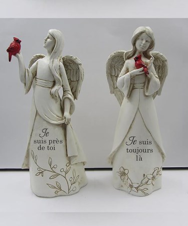 Sentiment Angel Figurine, 2 Asst.