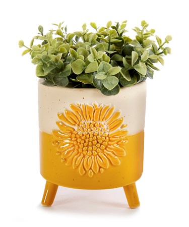 Ceramic Sunflower Planter