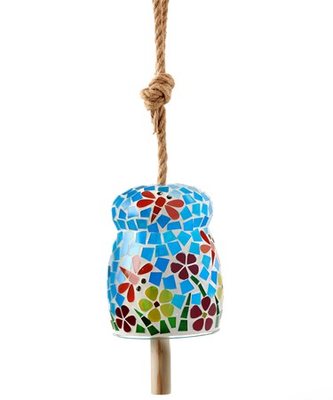 Mosaic Glass Hanging Wind Bell, Dragonfly