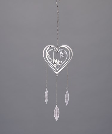 Stainless Steel Hanging Heart Windchime