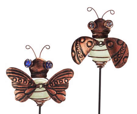 Glow Insect Garden Stake, 2 Asst.