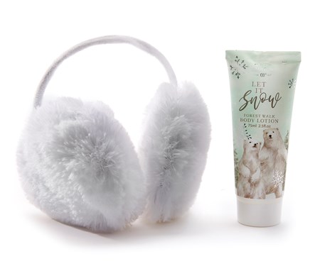 Scented Body Lotion & Ear Muffs Gift Set, Set of 2, 2 Asst.